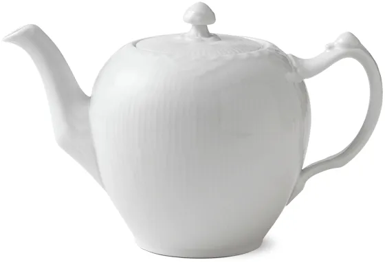 Royal Copenhagen White Half Lace Teapot with Lid - 100 cl