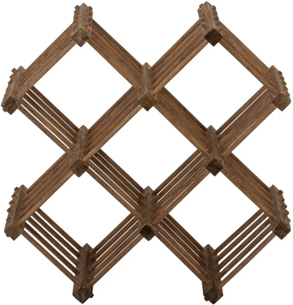 BLOOMINGVILLE Lucas wine rack with 5 compartments - natural bamboo